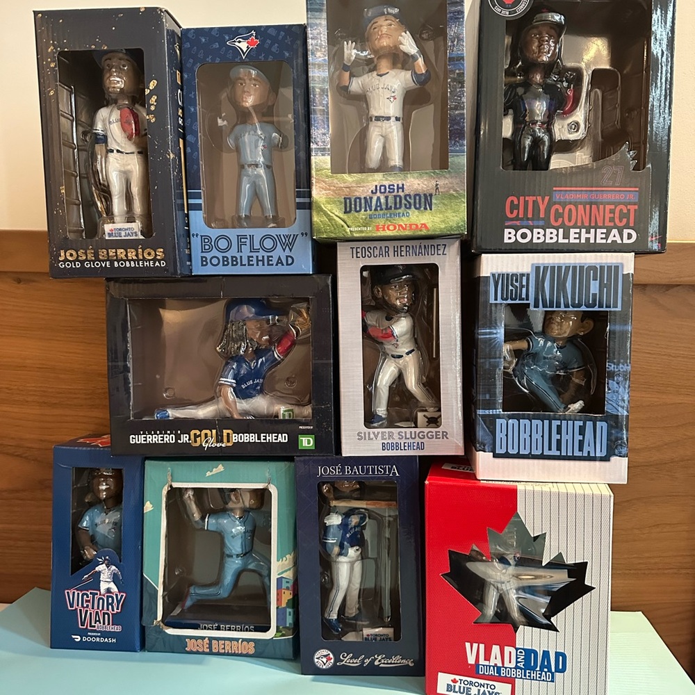 Toronto Blue Jays Bobbleheads. Prices vary DM FOR INFO
